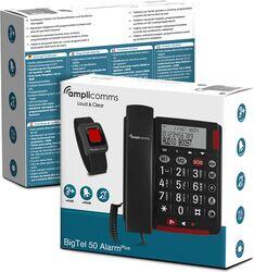 amplicomms Telefon analog cu taste mari amplicomms BIGTel 50 Alarm plus, Dark Grey (ATLE1424096)