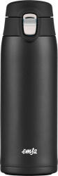 emsa TRAVEL MUG light thermal mug (black (matt), 0.4 liters, flip lid) (n2151000)