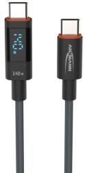 Ansmann Cablu ANSMANN USB, USB-C - USB-C, afișaj LED, 1, 2 m (1700-0176)