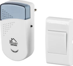 Strend Pro Vezeték nélküli ajtócsengő, Strend Pro Intelligent2, fehér, 230 V, konnektoros, maximum 70 m hatótáv, 32 dallam (TC2212081)