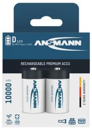 ANSMANN akku, D, HR20, 10000 mAh, Nagy energiafogyasztású eszközökhöz is, 2 db 5030642 (5030642)