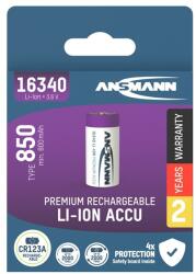 ANSMANN akku, Li-ion, Lítium, 16340/RCR123, 850 mAh, 3, 6 V 1300-0017 (1300-0017)
