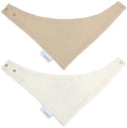 Albero Mio Bandane din muselină Albero Mio - 2 bucăți, Biscuit Beige (307204) Bavata