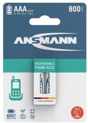 ANSMANN akku, micro ceruza, AAA, 800 mAh maxE, DECT készülékekhez is, 2 db 5035332 (5035332)