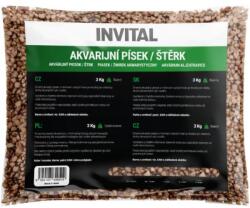 INVITAL Nisip de acvariu maro 2-4 mm 3 kg (IN3193)