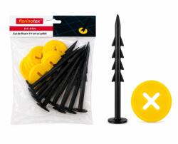 Florinotex Set 10 Cuie de fixare în Pământ 14 cm cu Șaibă, Florinotex, Folie de mulcire, Agrotextil, Geotextil, Agril (PR-104563)