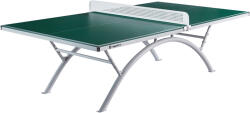 inSPORTline Kültéri pingpong asztal inSPORTline OUTDOOR 100, ITTF hivatalos méret, fémhálóval, SMC kompozit deszka, stabil, 86kg, nem összecsukható, masszív zöld (27930-2)
