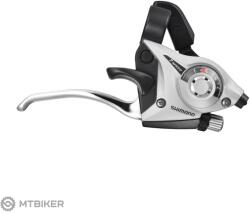 Shimano Manetă schimbător/frână mecanică Shimano ST-EF51, dreapta, 7 viteze, cu colier, argintie, OEM