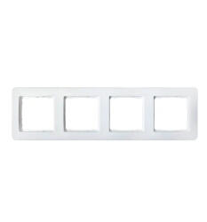 Schneider Electric SEDNA DESIGN Négyes keret, univerzális, fehér (SDD311804) (SDD311804) - mixvill