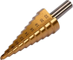 TOYA 4-22 mm lépcsős fúró 10 lépcsős HSS titán-nitrid YT-44741 (P-YT-44741)