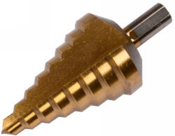 TOYA 10-45 mm lépcsős fúró 8 lépcsős HSS titán-nitrid YT-44742 (P-YT-44742)