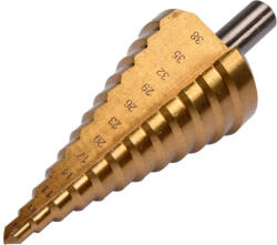TOYA 6-38 mm lépcsős fúró 12 lépcsős HSS titán-nitrid YT-44740 (P-YT-44740)