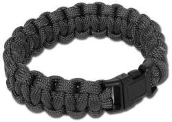 Mil-Tec Paracord karkötő csattal - Black - S (118036)