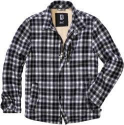 Brandit Classic Sherpa kabát, fehér-fekete