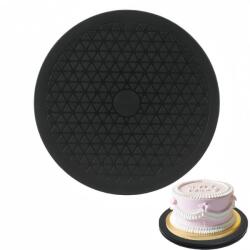 Kiuiom 360 fokos forgó tányér acél golyóscsapággyal, 30 cm, laptophoz, monitorhoz, TV-hez, hangszóróhoz, növényekhez