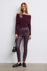 Medicine skinny női viaszolt - burgundia XS
