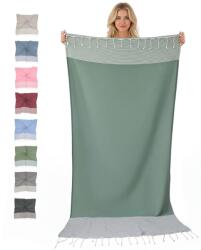 Furora HOLIDAY Hammam Törölköző 100x200 cm Pamut, Strand és Szauna Törölköző Férfiaknak és Nőknek, Vékony Kompakt XXL Strandtörölköző