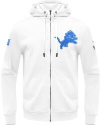Pro Standard férfi NFL Detroit Lions klasszikus chenille kapucnis pulóver teljes cipzárral, fehér, 2XL-es méret