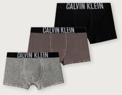 Calvin Klein Underwear testhezálló boxeralsó gyerek pamut elasztánnal 3-as csomag - szürke 140-152