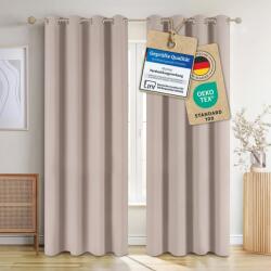 Blumtal Sötétítő Függöny 2 db - Hőszigetelő Termovorhang Szemmagasságig Átlátszatlan Fülhorgos Gardina 295x140 cm Tópszínű