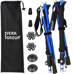 Nordic walking bot, túrabot, 2 db, kék - állítható trekking bot (v14703_N)