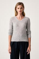 MM by Max Mara pulóver női gyapjúval MMLSVELTO - szürke L