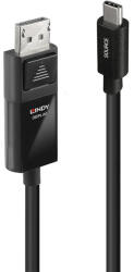 Lindy Cablu USB-C la DisplayPort 1.4 8K 60Hz HDR 2m (43342)