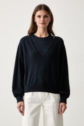 MM by Max Mara női pulóver viszkózzal MMLOTTONE - sötétkék L