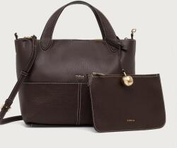 Furla női bőr vászontáska Primrose M Tote - barna Univerzális méret