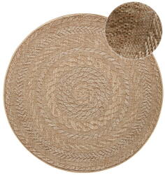 Hanse Home Covor pentru exterior și interior bej rotund ø 200 cm Almendro - Hanse Home Covor