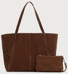 ANSWEAR női velúrbőr shopper - barna Univerzális méret - answear - 56 990 Ft