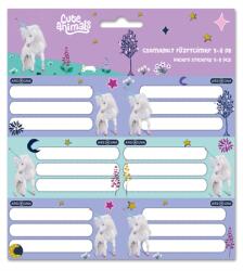 Ars Una Füzetcimke ARS UNA 18db-os Cute Animals-unicorn