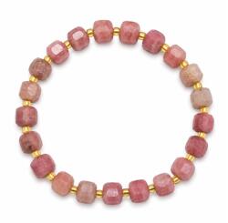  Bratara Rodonit Cub Fatetat 8x8 mm Diametru 60 mm 1 Buc