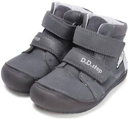 D.D.Step Mezítlábas", valódi bőr D. D. step gyerekcipő, floureszkáló talppal