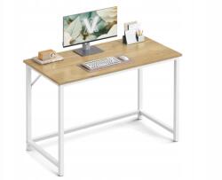  Íróasztal Téglalap Alakú Asztal 100 X 50 X 76 CM Fehér Fa (LWD041W70)