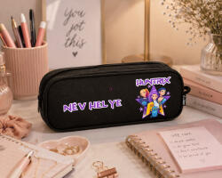 Deconline Crafts Démonvadászok stílusú tolltartó, személyre szabható névvel fekete, két részes (22090-KPOP)