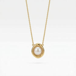 KÁRPÁTHY ékszer Golden Pearl aranyozott nyaklánc