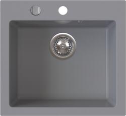 FERRO Chiuveta bucatarie din granit, o cuva, 45 49 cm FERRO STAMPO Gri, adancime cuva 205 mm Chiuveta