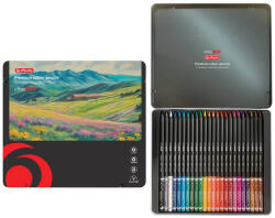 Herlitz Creioane colorate HERLITZ ChroMIX, 24 culori/set, cutie metal