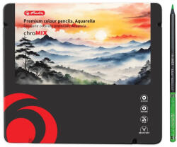 Herlitz Creioane colorate acuarela HERLITZ ChroMIX Aquarelle, 24 culori/set
