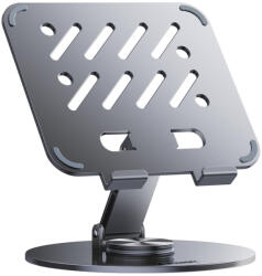 Wozinsky Stand universal laptop/tableta Wozinsky WRS-DSY84SS, Reglabil, Rotire 360, Gri (5907769374616) Suport laptop