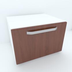 Spectral Mobila Armonia Comoda alba cu 1 sertar cu maner front MDF Cedru Comoda