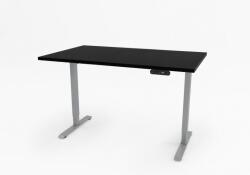 Terra Mob Prod Birou reglabil electric Aluminium TerrA6 Light 2026 - culoare Aluminiu/Gri, 2 motoare, 2 Trepte de inaltime, inaltime 72-115 cm, senzor de coliziune (Dimensiune blat: 120x60 cm, Culoare blat: Stejar 1
