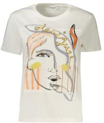 DESIGUAL Дамска тениска с къс ръкав desigual, Размер m, Цвят Бяло (26swtk51_bi1000)