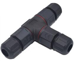 T-LED Conector cablu IP68 în formă de T 3 x 2, 5mm2