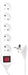  Cablu prelungitor cu comutator 5 prize 3m 3x 1, 5mm