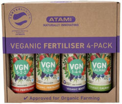 Atami VGN Vegan 4-Pack 250 ml, set de nutrienți