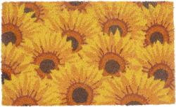 MagicHome Covoras de intrare MagicHome Sunflowers din cocos si PVC, 45x75 cm (2211859) Pres