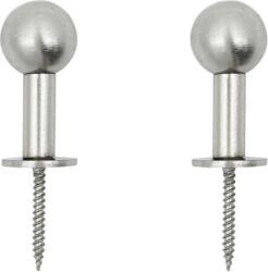 House Doctor Suporturi pentru prosoape Ball 4 cm argintii, 2 buc (900002426)