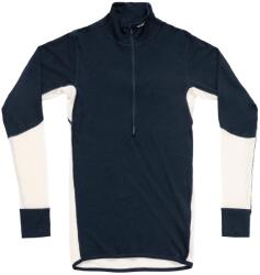 Devold Мъжко мериносово термобельо Devold Wool Mesh 190 Zip Neck Merino shirt - Ink / Offwhite - размер XL (015-2384-0114)